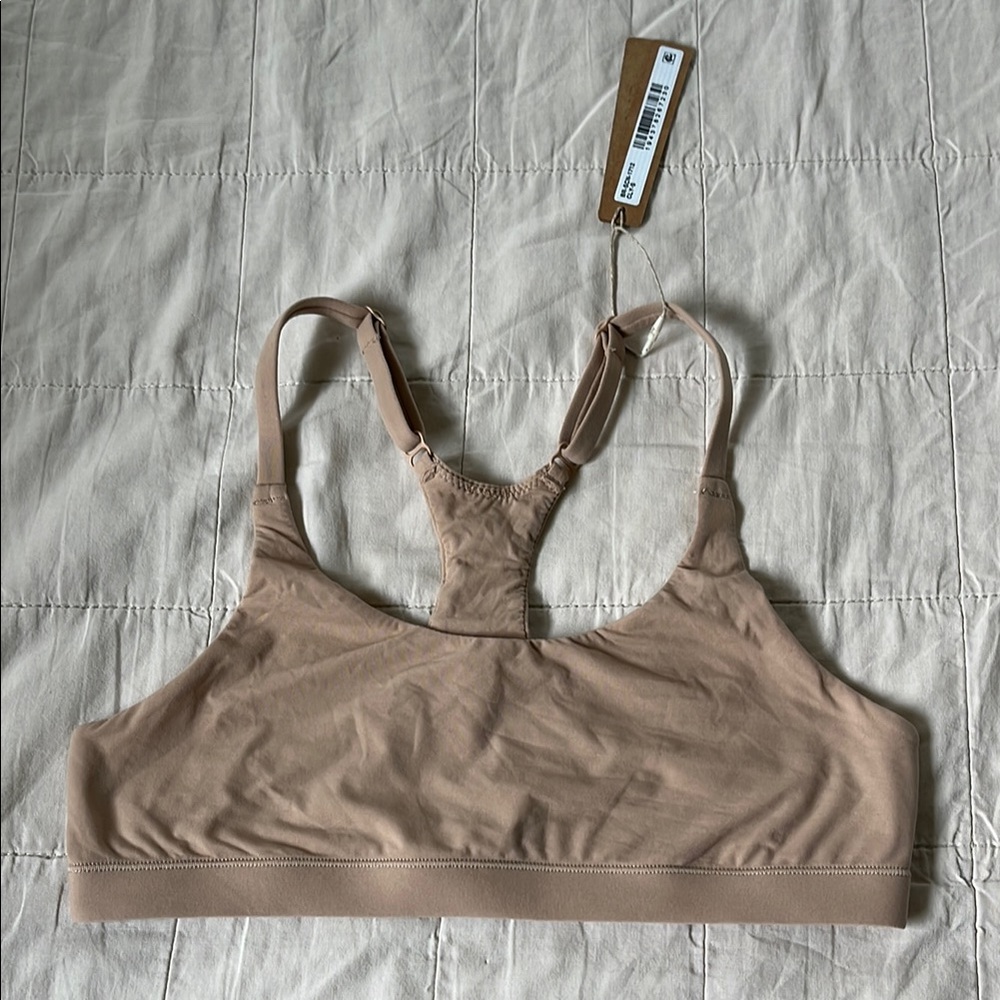 NEW Skims Racerback Bralette Size Small Ochre Nude S BR-SCN-1712